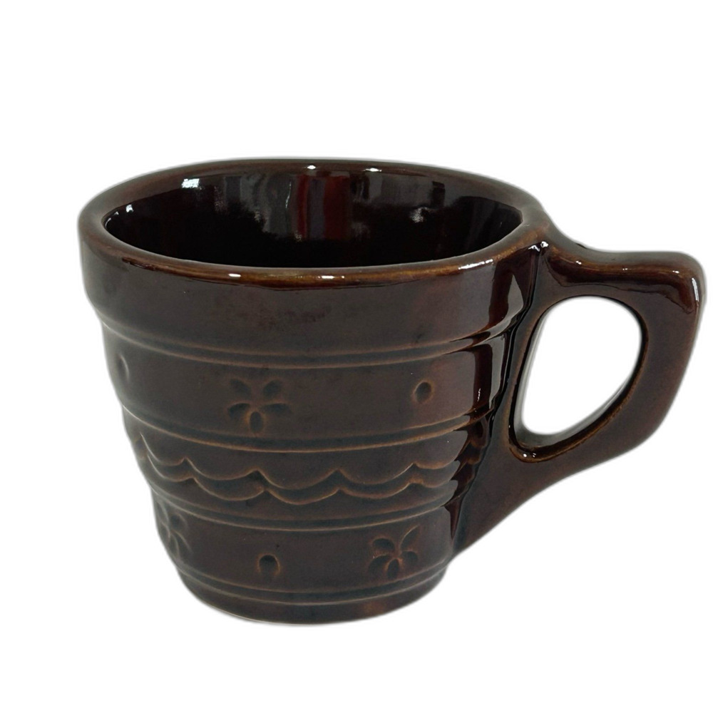Vintage Mar-crest Daisy and Dot Stoneware Coffee Mug. One Finger Handle.